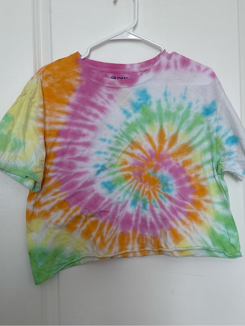 ✨5 for $25✨ Self Tie-Dyed Crop T-Shirt